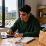 Moroccan student calculating the cost of studying in China in 2026